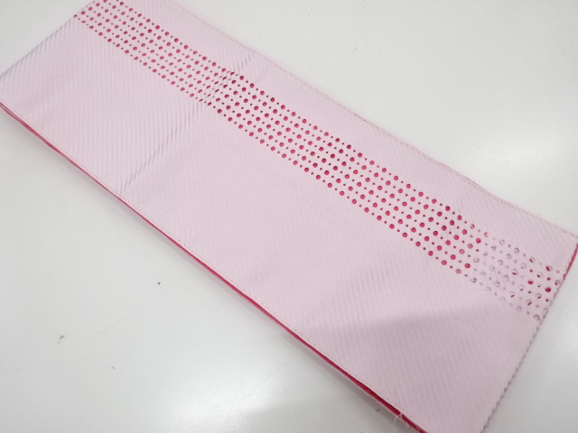 カットワーク　水玉模様　半幅帯